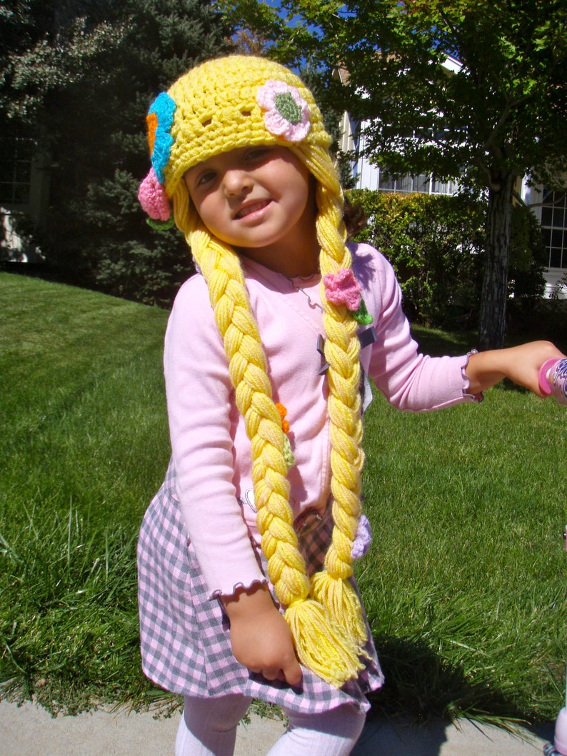 Rapunzel Hat Crochet Pattern PDF image 3