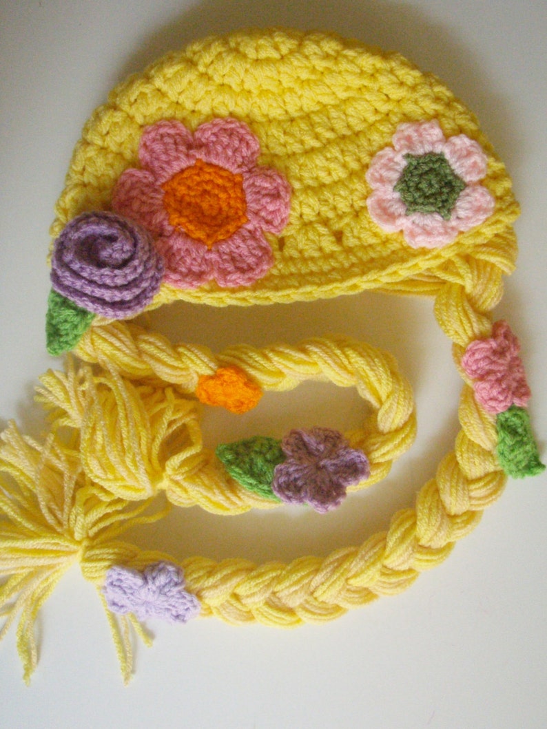 Rapunzel Hat Crochet Pattern PDF image 2