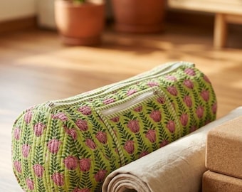 Jaipur Bloom handgemachte Yogamattentasche