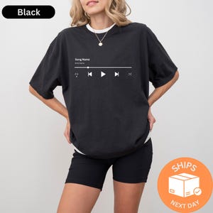 Custom Song Name Shirt, Personalized Tee, Favorite Song Lyric Shirt, Music Lover Gift Tee, Custom Band Name T-shirt, Birthday Music Top