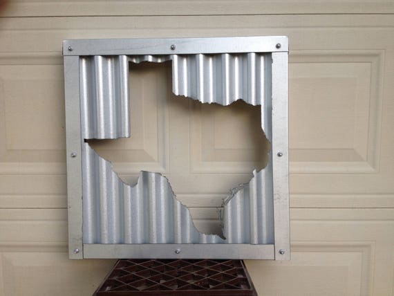 Corrugated Metal Art Etsy