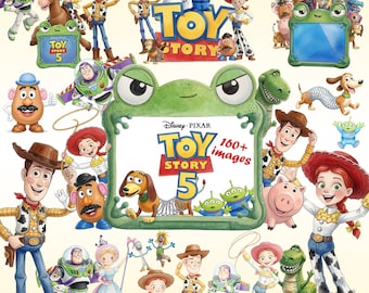 Story Friends Toys Watercolor Bundle, Toy Story 5 Characters Bundle PNG, Woody Buzz Jessie Digital Clipart, You’ve Got a Friend in Me png