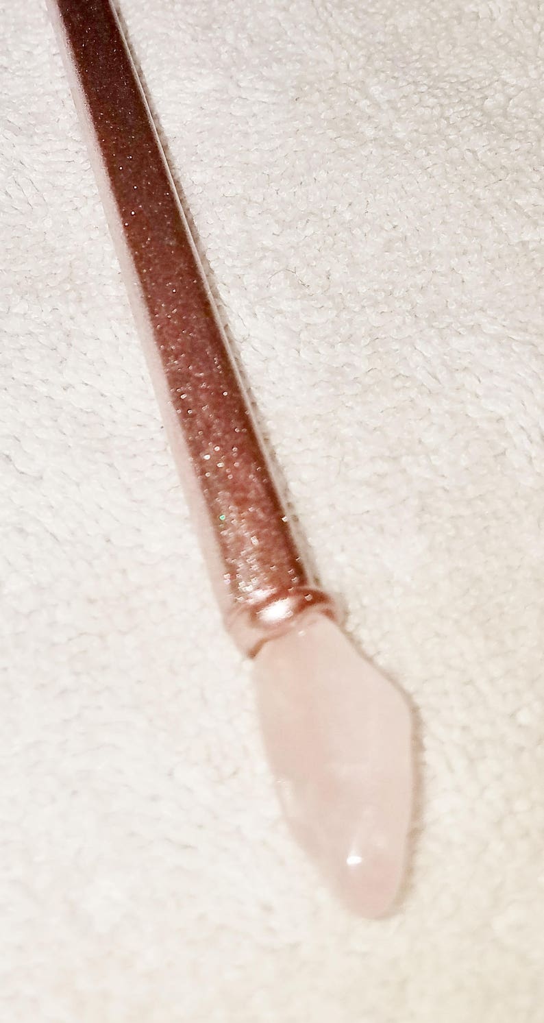CoSPLaY ~Wood ~ Stone ~ Sparkles ~ Girl~ PiNK CRySTaL *Magic Wand* OOAK Witch Wizard SPeLLS