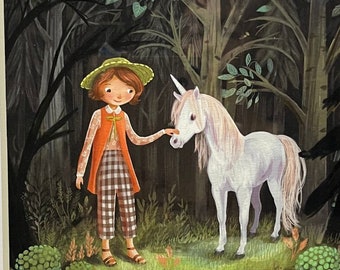 The Little Unicorn Fairytale Art Print