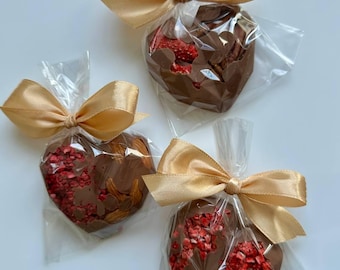 Handmade Milk Chocolate Heart – Gourmet Fruits & Nuts Gift Box