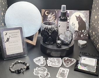 Raven Ritual Gift Box | Moonlit Dancer Home Fragrance Set | Gothic Handmade Resin Decor | Goth Birthday, Mother’s Day or Self-Care Gift