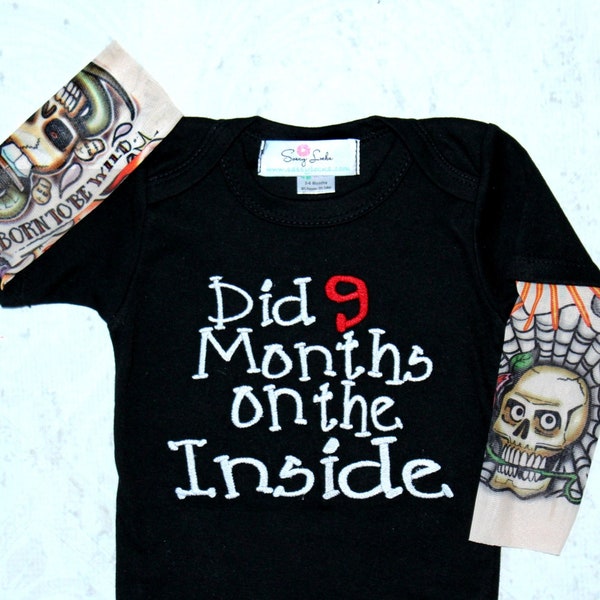 Baby Boy Gift Tattoo Baby Boy Clothes Newborn Boy - 5 T Boy Baby Shower Gift Boys Newborn Boy Baby Gift Tattoo Did 9 Months On The Inside