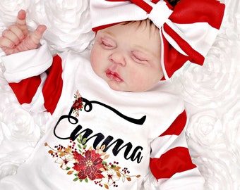 Baby Christmas Outfit First Christmas Outfit Baby Girl Christmas Outfit Newborn Christmas Outfit Christmas Outfit My 1st Christmas Romper