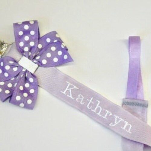 Pacifier Clip With Name Monogram Pacifier Clip Baby Girl Etsy