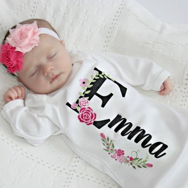 Preemie Girl Clothes, Premie Outfits, Preemie Gown, Preemie Twins Outfits, Premature Baby, Premature Baby Clothes, Girl Preemie Gown Newborn