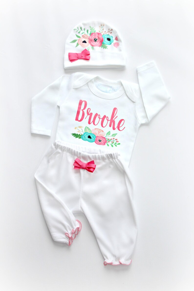 Rose Take Me Home Newborn Outfit Set main image 1