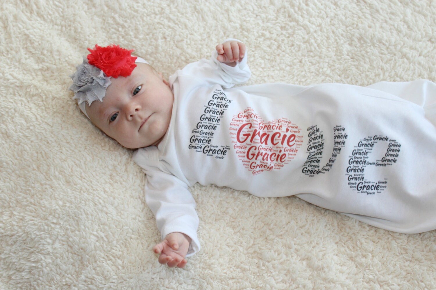 Baby Valentine Baby Girl Valentines Day Outfit Personalized Etsy