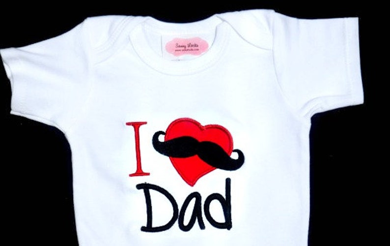 Valentine's Day Baby Boy Clothes I Love Dad Valentines Day Etsy