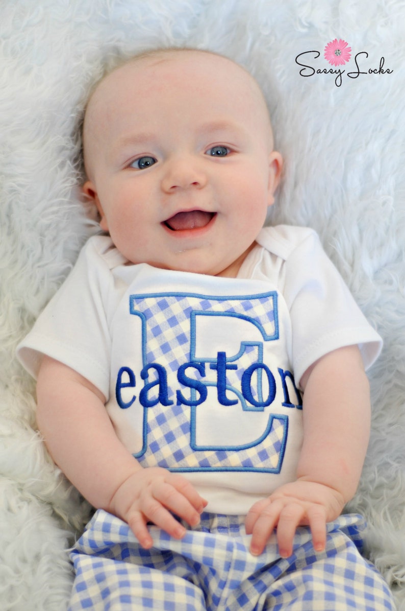 Baby Boy Clothes Monogrammed Baby Clothes Personalized Baby Etsy