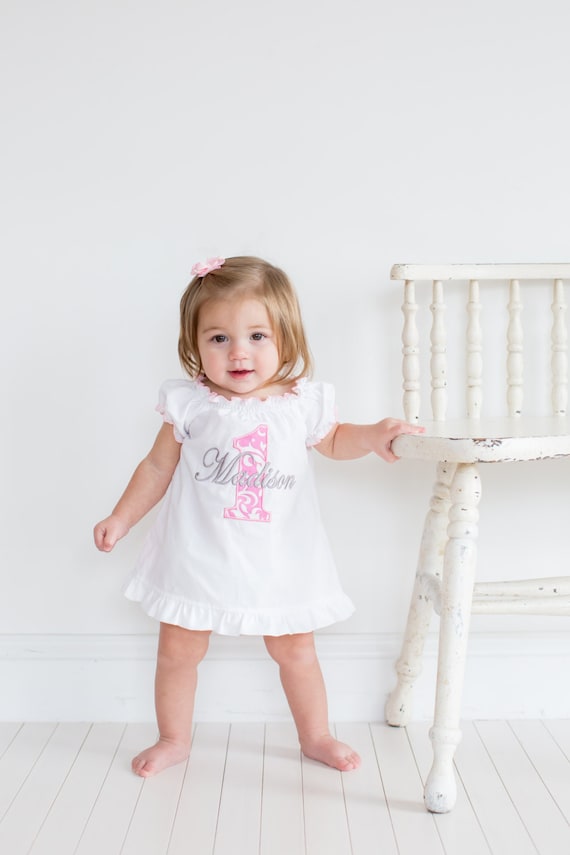 baby girl first birthday onesie