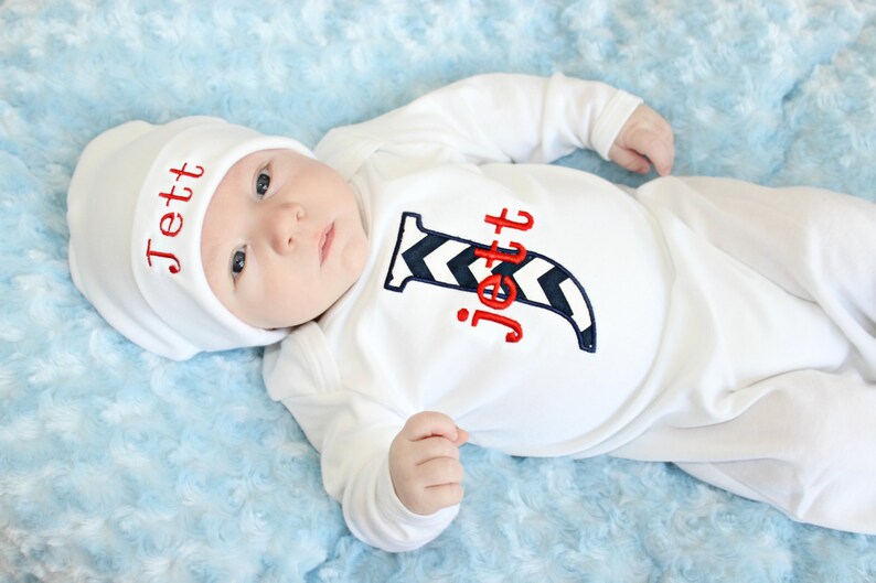 Personalized Baby Boy Clothes Newborn Boy Take Home Outfit Etsy