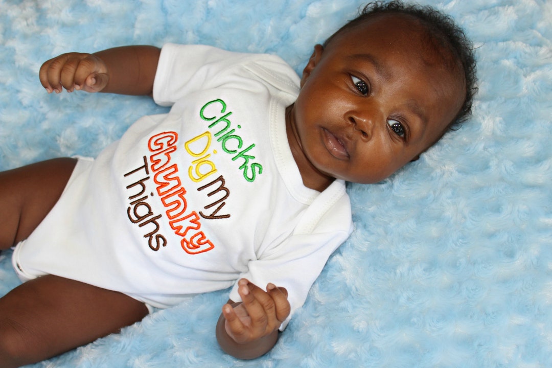 Funny Baby Clothes Baby Boy Clothes Embroidered Bodysuit With Chicks