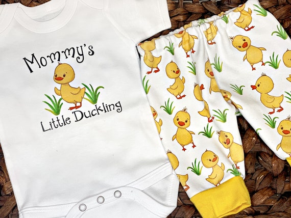Sta op wereld Buitenland Genderneutrale babykleding Duck Babykleertjes Duckling - Etsy België