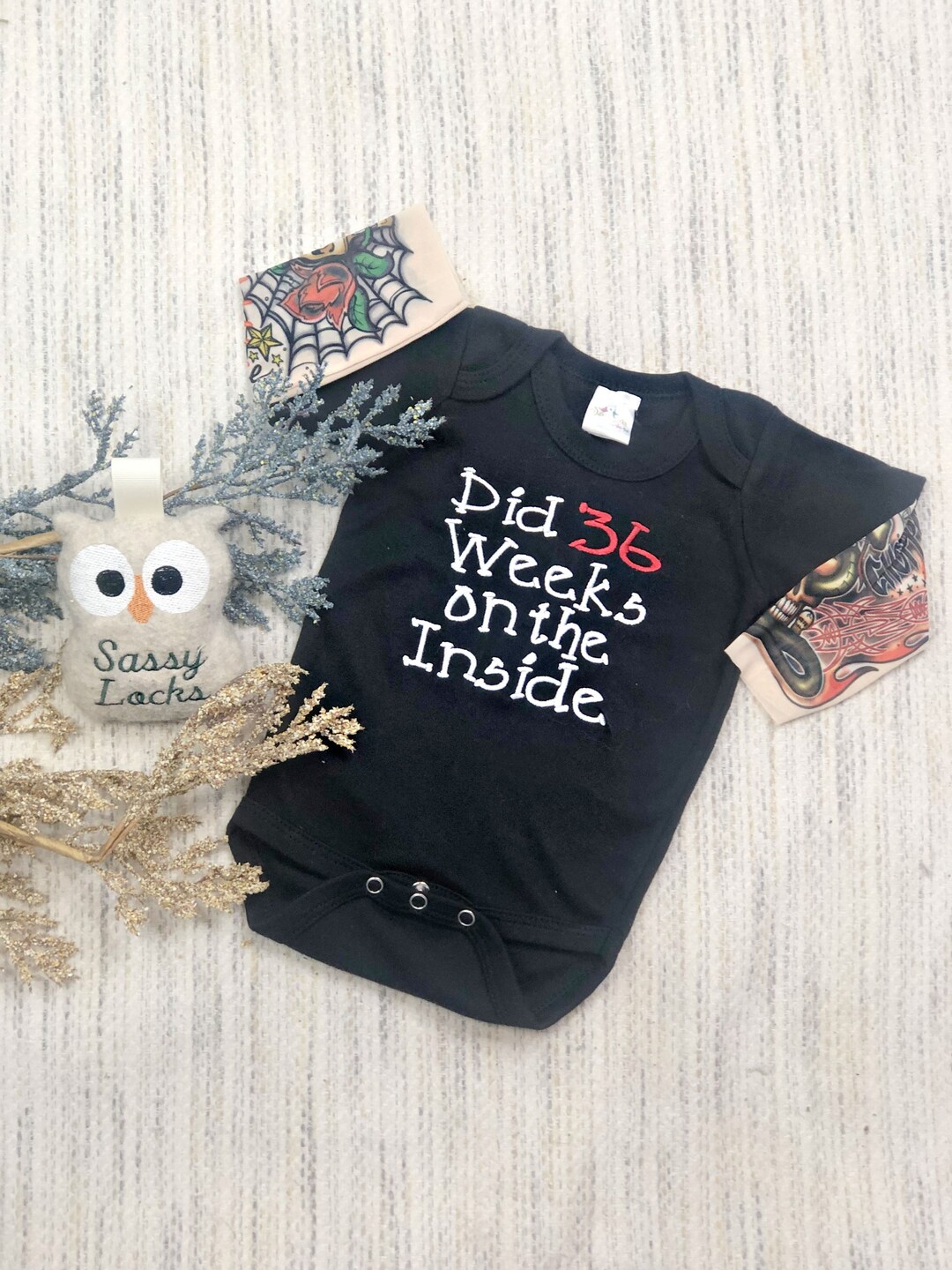 Preemie Baby Boy Clothes Tattoo Sleeves NICU Baby Outfit Newborn Boy