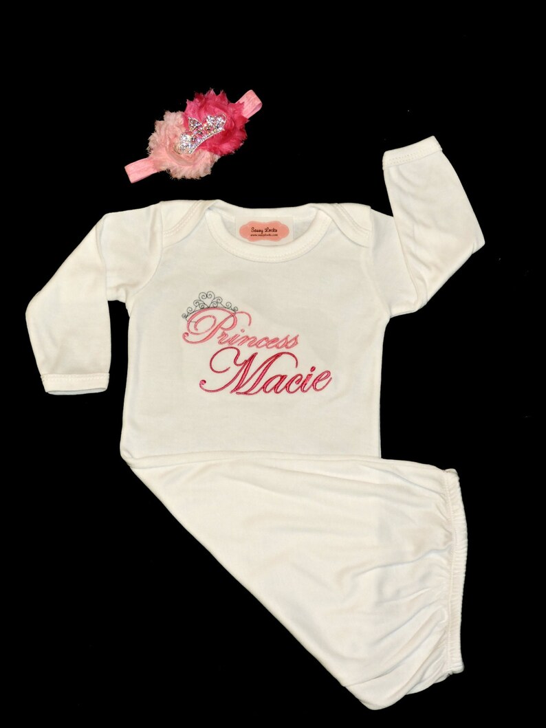 Personalized Newborn Baby Girl Clothes New Baby Gift Take Home Etsy