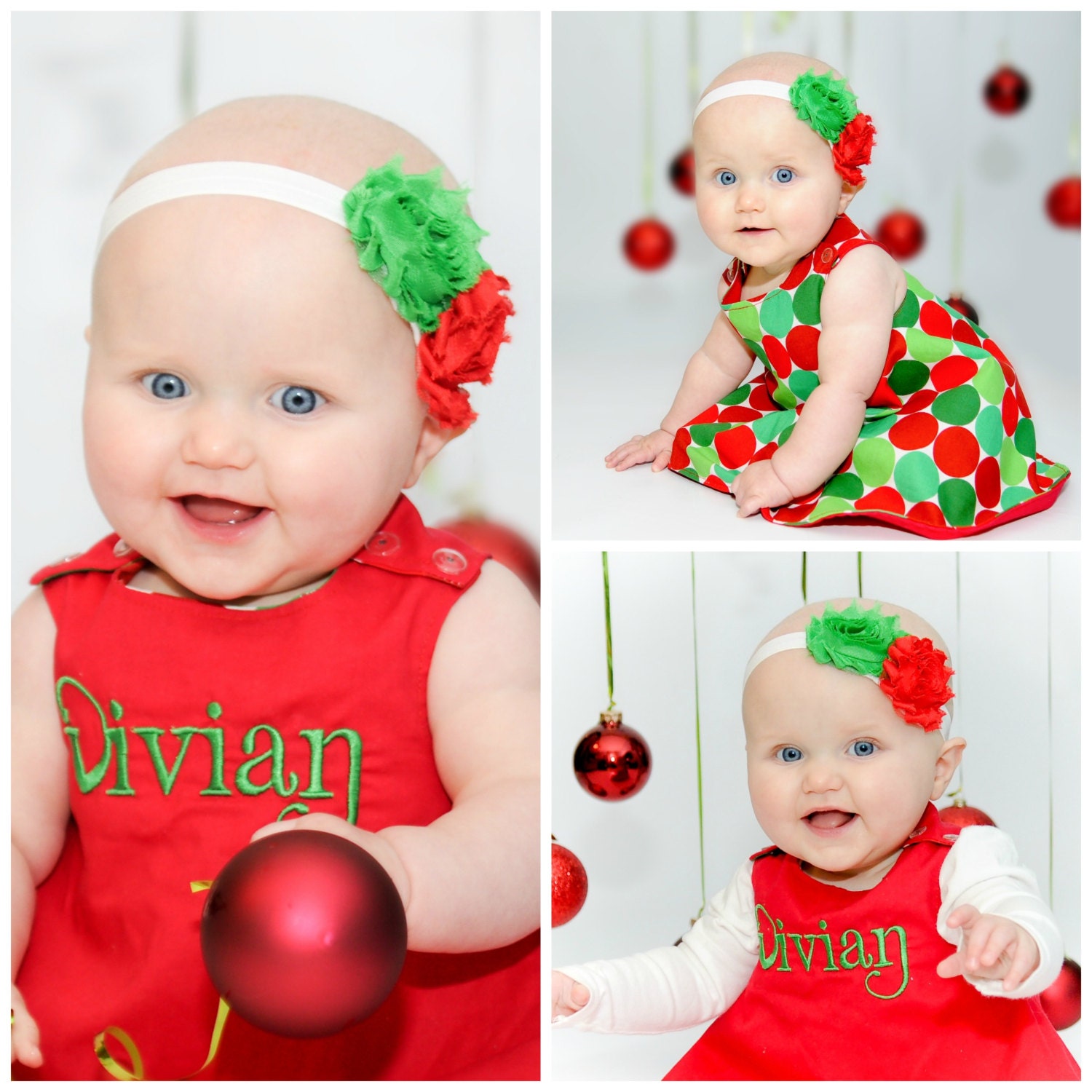 Christmas Dress Baby Christmas Dress Personalized Baby Girl Etsy