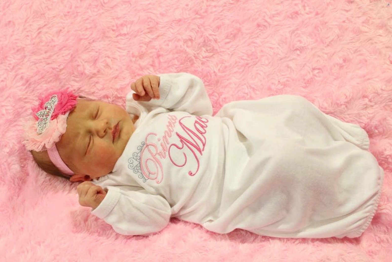 Personalized Newborn Baby Girl Clothes New Baby Gift Take Home Etsy