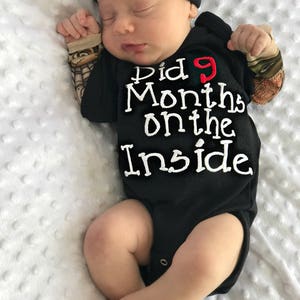 Baby Boy Gift Tattoo Baby Boy Clothes Newborn Boy 5 T Boy Baby Shower Gift Boys Newborn Boy Baby Gift Tattoo Did 9 Months On The Inside image 7