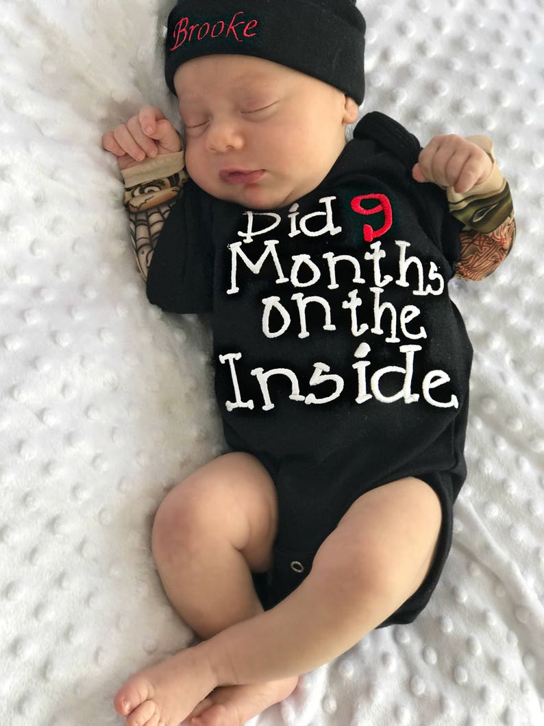 Baby Boy Gift Tattoo Baby Boy Clothes Newborn Boy 5 T Boy Baby Shower Gift Boys Newborn Boy Baby Gift Tattoo Did 9 Months On The Inside image 7