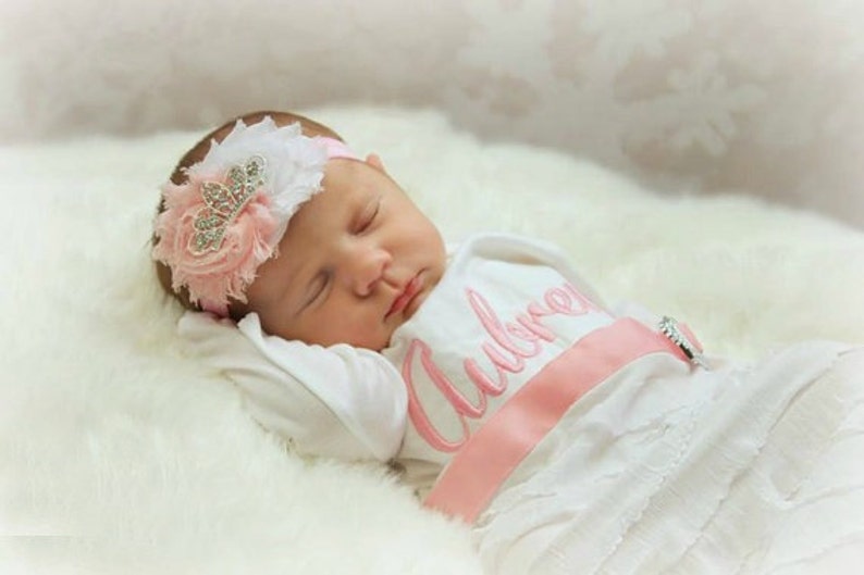 Newborn Gown Baby Gown Baby Girl Clothes Personalized Etsy