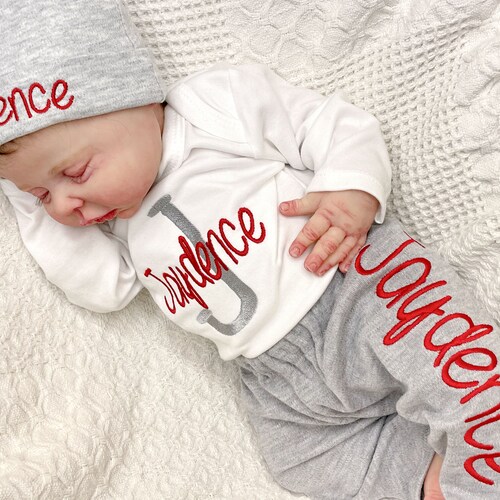 Newborn Boy Outfit Baby Boy Coming Home Outfit Baby Outfit Etsy