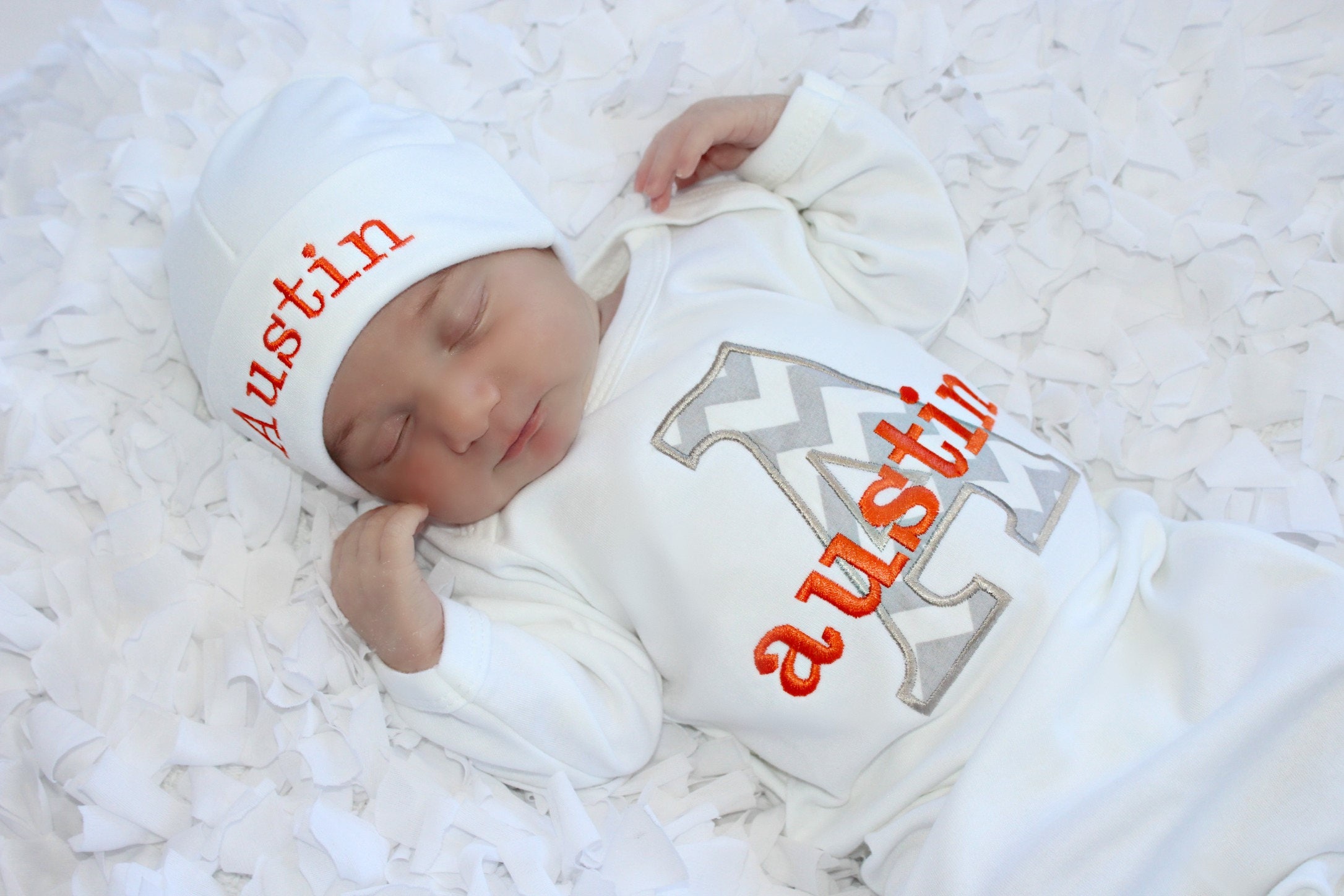 Newborn Baby Boy Clothes Personalized Baby Boy Take Home Etsy