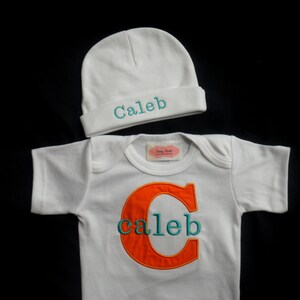 New Baby Gift Baby Boy Clothes Coming Home Outfit Personalized Baby Boy Take Home Outfit Personalized Newborn Boy Gift Outfit for baby boy image 4