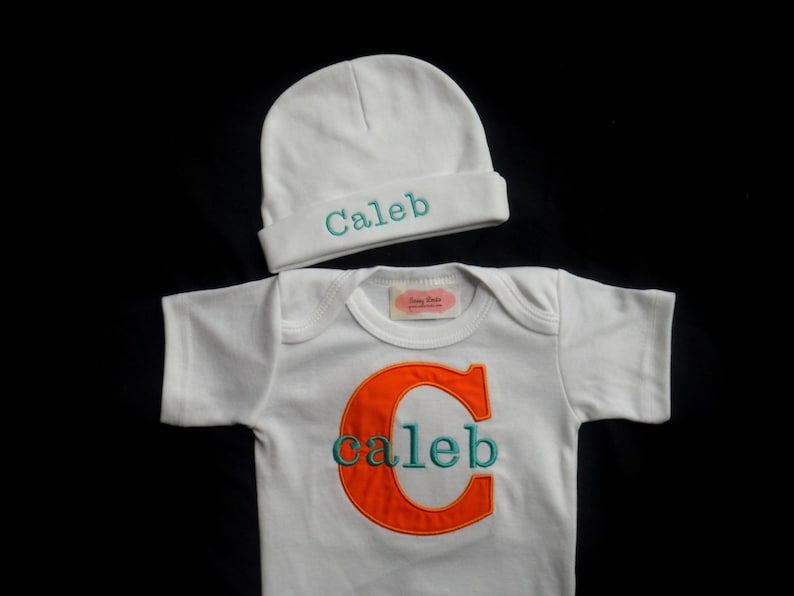 New Baby Gift Baby Boy Clothes Coming Home Outfit Personalized Baby Boy Take Home Outfit Personalized Newborn Boy Gift Outfit for baby boy image 4