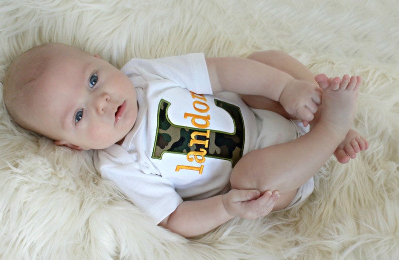 Monogrammed Baby Boy Clothes Camo Baby Boy personalized Baby Boy Outfit Perfect for Twins Monogram boy Outfit