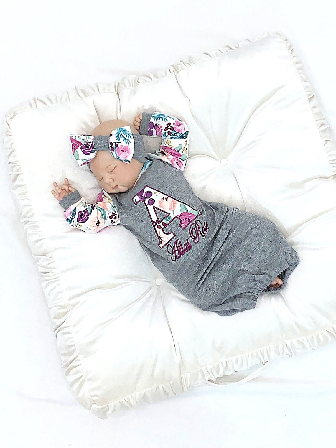 Preemie Girl Clothes Premie Outfits Preemie Gown Preemie Etsy