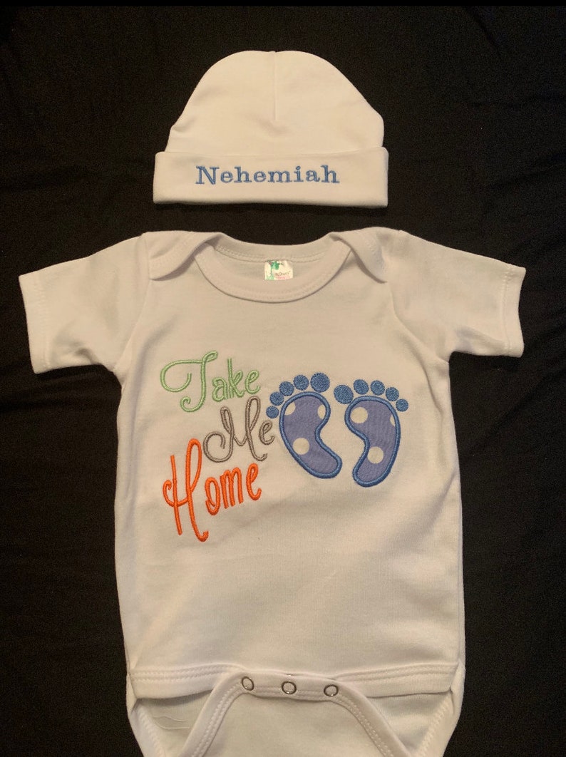 Newborn Boy Coming Home Outfit Baby Boy Hospital Outfit Take Etsy