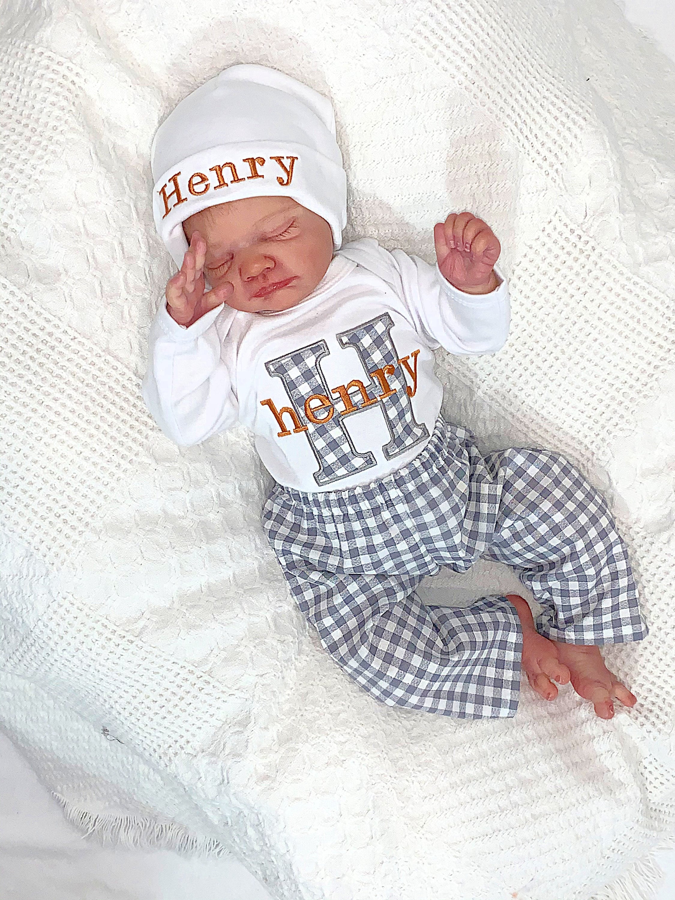 Newborn Baby Boy Clothes Personalized Bodysuit Boy Etsy