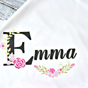Personalized Baby Gift Girl Newborn Girl Coming Home Outfit Personalized Baby Girl Clothes Baby Clothes Infant Gown Baby Outfit image 2