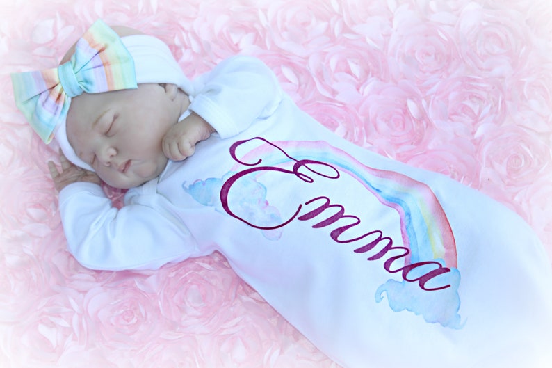 Rainbow Baby Rainbow Baby Girl Rainbow Baby Outfit Rainbow Etsy