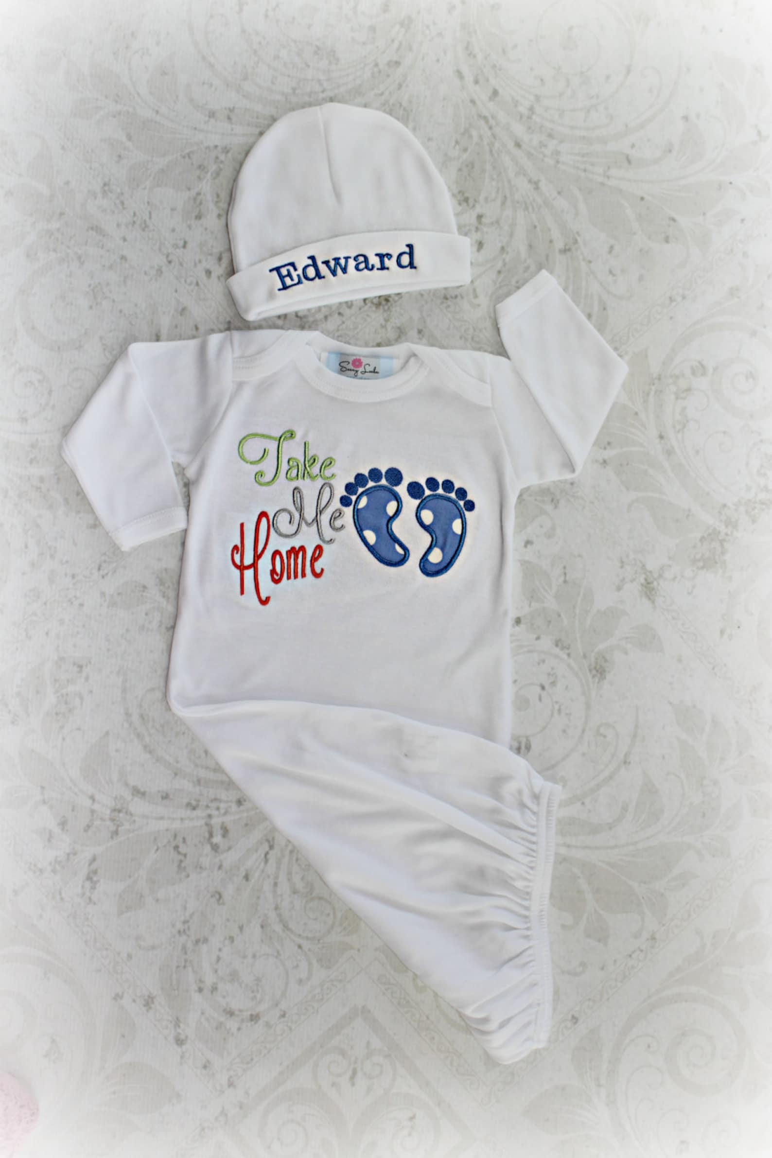 Newborn Boy Coming Home Outfit Baby Boy Hospital Outfit Take Etsy