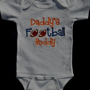 Football Baby Boy Clothes Daddy's Football Buddy Sports Baby Outfit New Dad Gift Baby Gender Revile It's a Boy Football Gift for Dad image 2