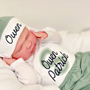 Baby Boy Coming Home Outfit Personalized, Preemie Baby Outfit, Baby Boy Clothes, Baby Shower Gift Boy, Preemie Outfit Boy, Twins Outfits,