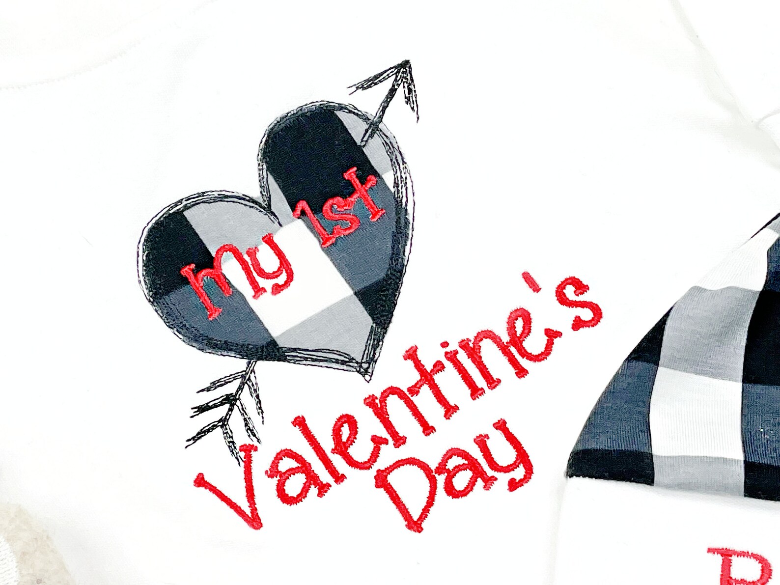 1st Valentines Day Outfit Boy Valentine's Day Outfit Baby Etsy