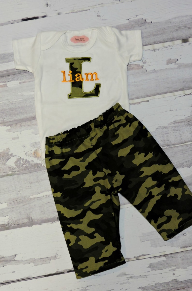 Baby Boy Clothes Personalized Baby Boy Outfit Monogram Baby Etsy