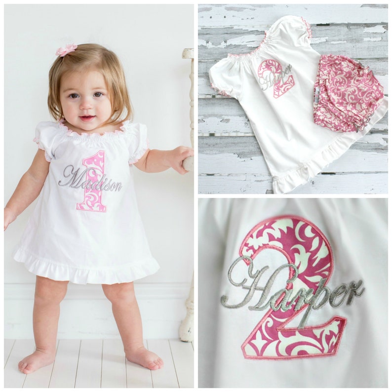 2nd Birthday Outfit Girl 2nd Birthday Outfit 2nd Birthday Girl Outfit 2nd Birthday Dress Birthday Girl Dress Personalized Birthday Dress image 7