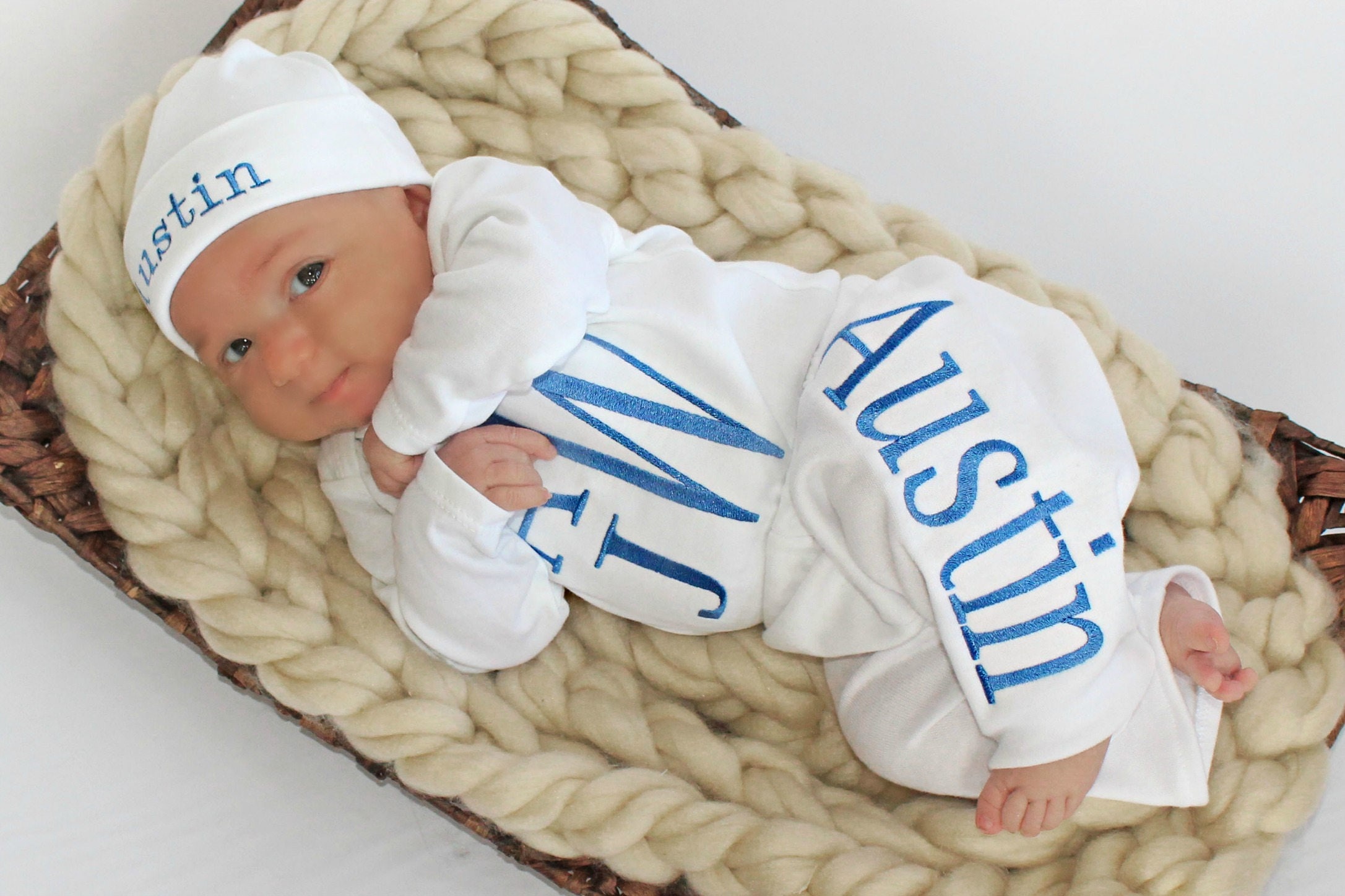 Newborn Boy Outfit Baby Boy Coming Home Outfit Personalized Baby Boy …