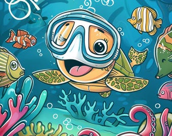 MAGICAL MINIATURE ROOMS Coloring Book: 30 Sea Life Pages (Digital Download)