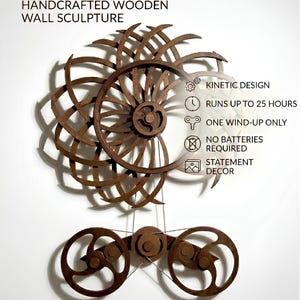 Gliart_ Infinite Orbit Kinetic Wall Art, Luxury Gift for Men, Mechanical Office Statement Decor