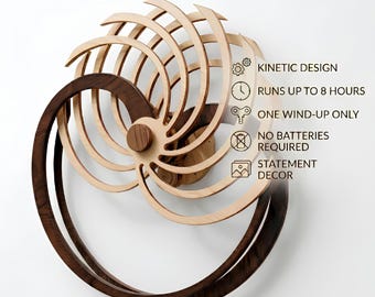 Gliart_ Loving Heart Kinetic Wall Art, Romantic Gift for Husband or Boyfriend, Wooden Moving Sculpture