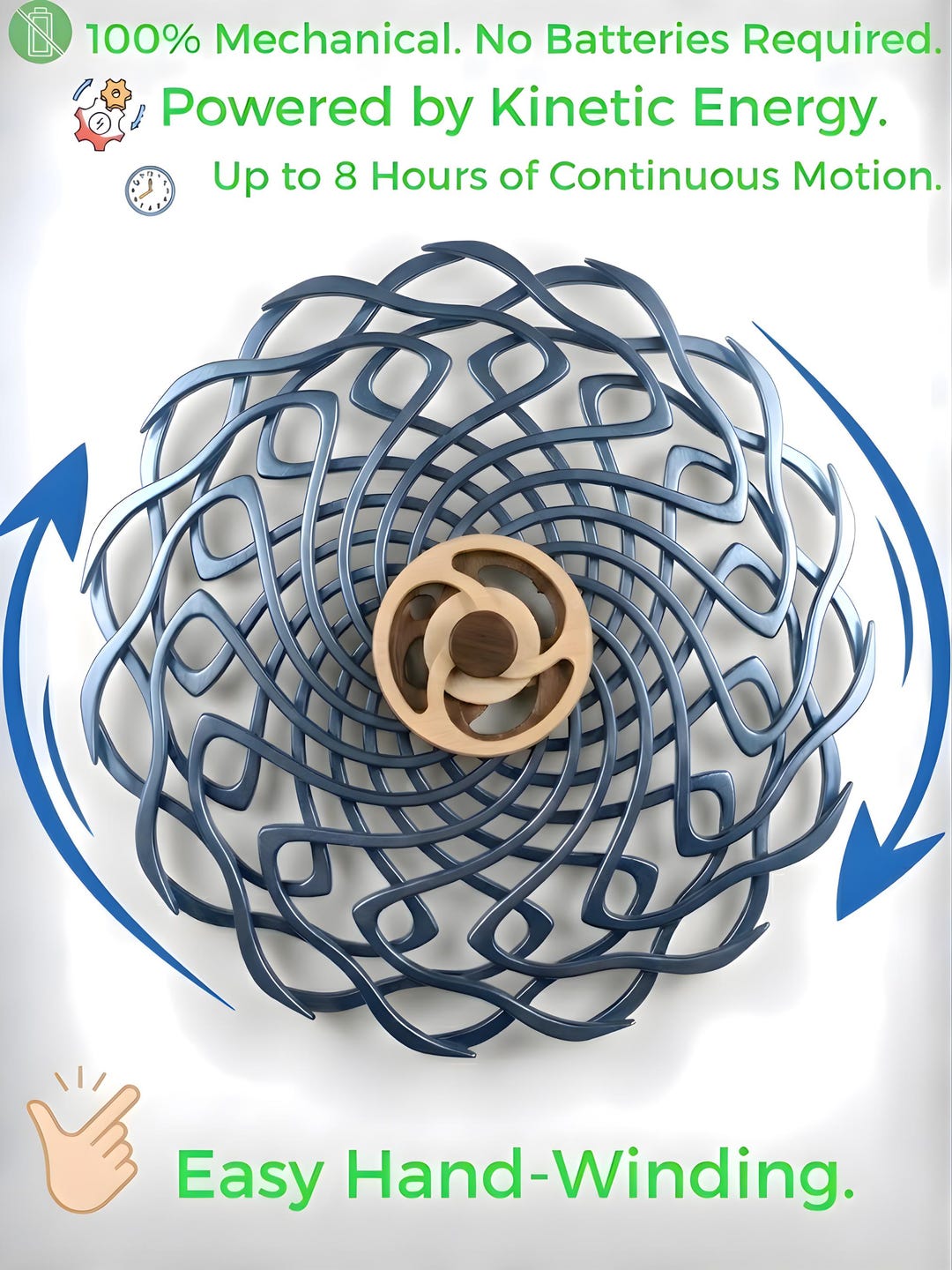 Mandala kinetic wall art detail for calm interiors
